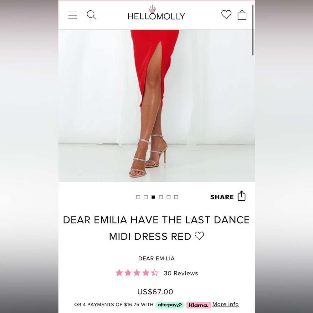 HELLO MOLLY MIDI DRESS - Picture 5 of 12